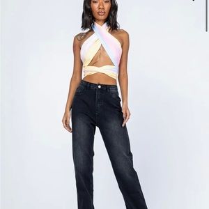 Princess Polly Edison Wrap Top Multi